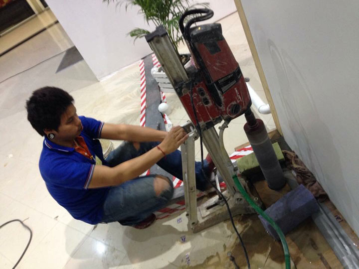 งานเจาะพื้น ผนังคอนกรีต งานของ NTech