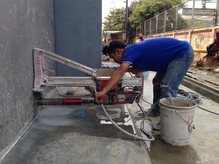 งานเจาะ ผนังคอนกรีต บริการของ N Tech Engineering and Supply