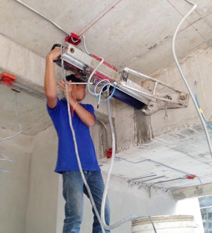 งานเจาะ ผนังคอนกรีต บริการของ N Tech Engineering and Supply