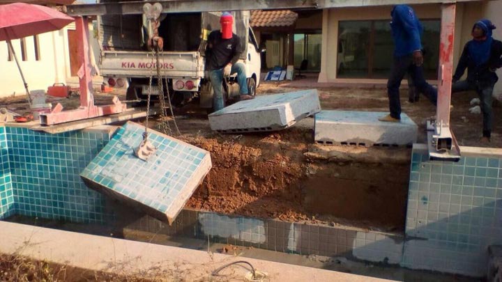 งานตัดผนังคอนกรีต งานบริการ Ntech Engineering and supply